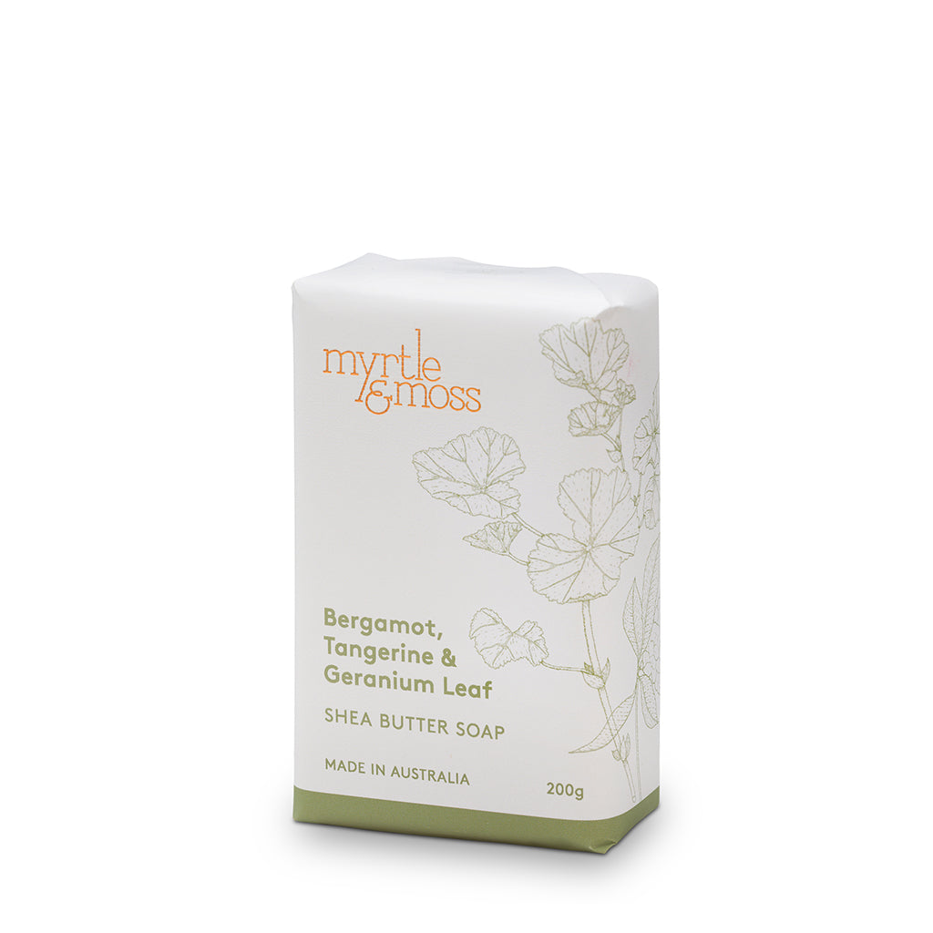 Shea Soap / Bergamot Rind, Tangerine & Geranium Leaf