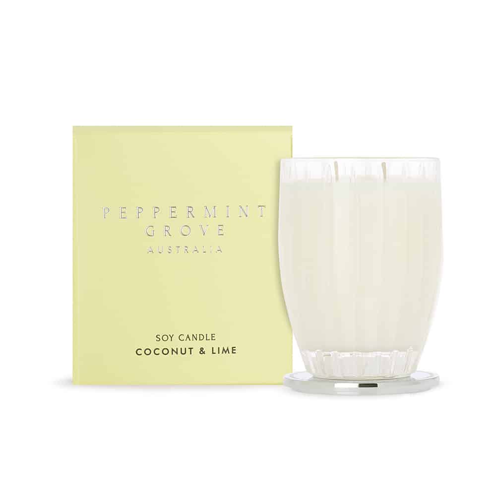 Peppermint Grove Candle / Coconut & Lime Large Candle 370g