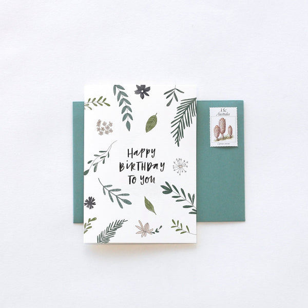 Birthday Card / Botanic