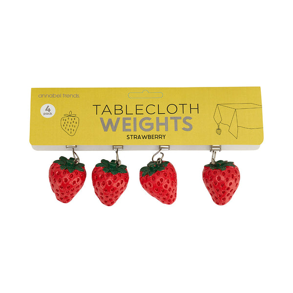 Clip on Tablecloth Weights / Strawberry