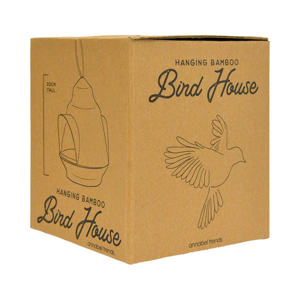 Bamboo Bird House / Cream
