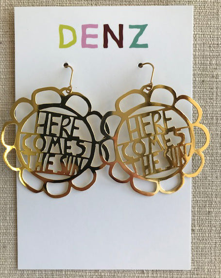Here Comes the Sun Earrings by Denz & Co