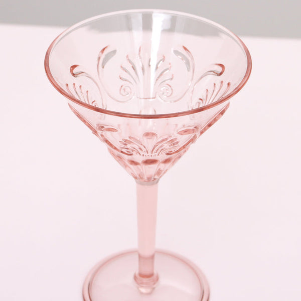 Flemington Acrylic Martini Glass / Pale Pink