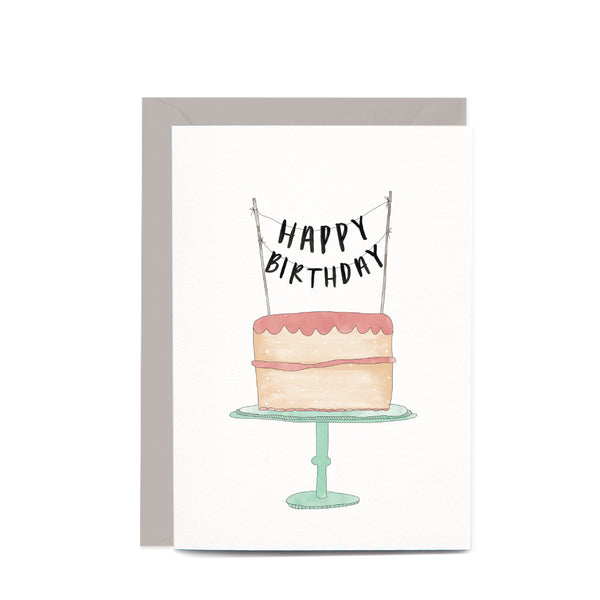 Greeting Card / Happy Birthday Cake