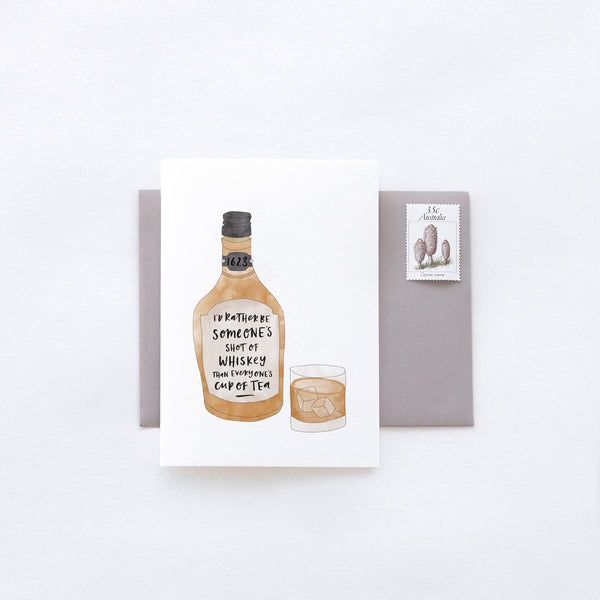 Greeting Card / Shot of Whiskey