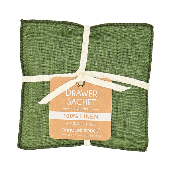 Linen Drawer Sachet / Bush Green