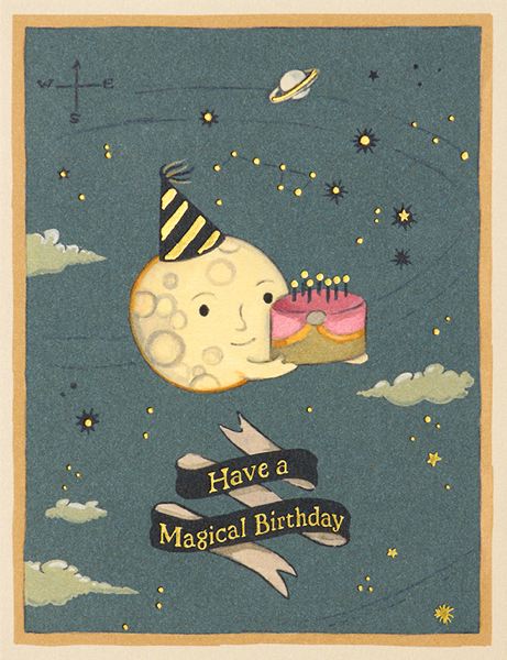 Birthday Card / Moon Cake