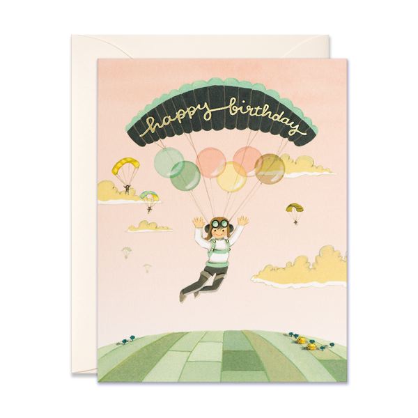 Birthday Card / Paraglider