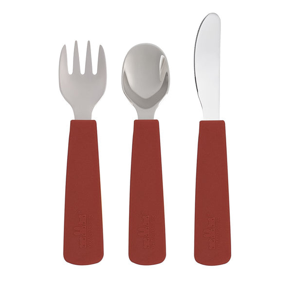 toddler feedie™ cutlery set - rust